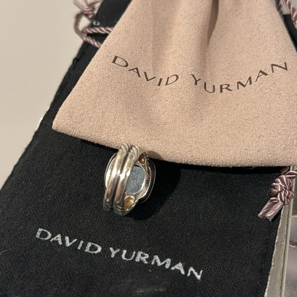 Albion Ring with Hematite & Diamonds 11mm Size 7. - Picture 11 of 12